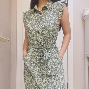 Monteau floral midi dress